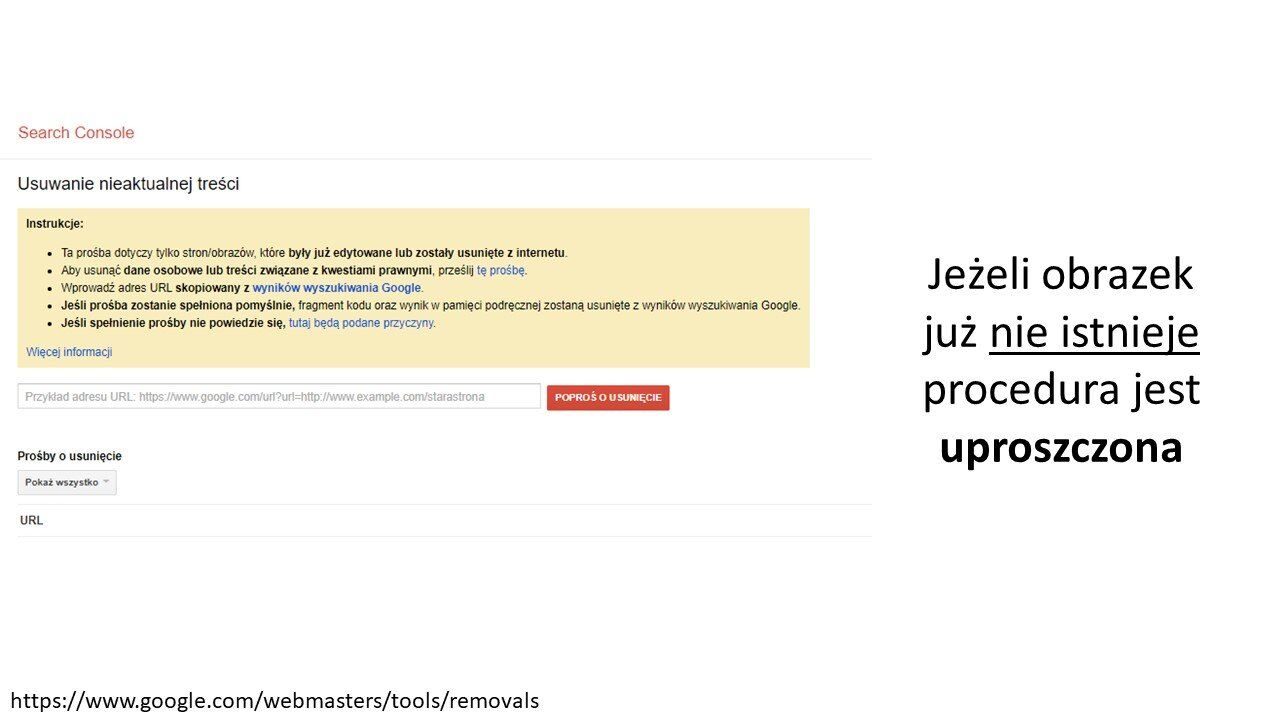 Procedura usuwania nieaktualnej treści